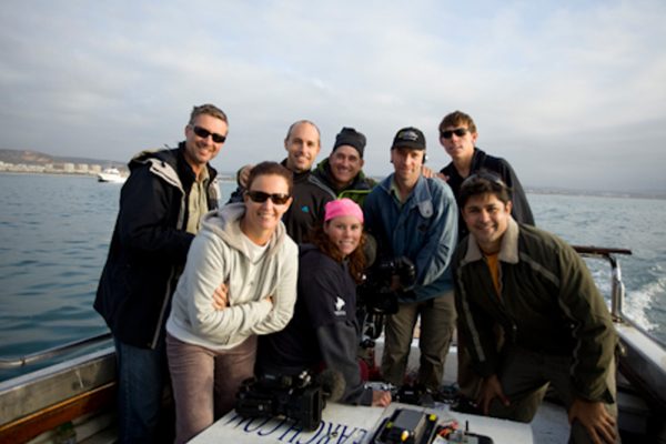 The crew at the end of a successful shoot!