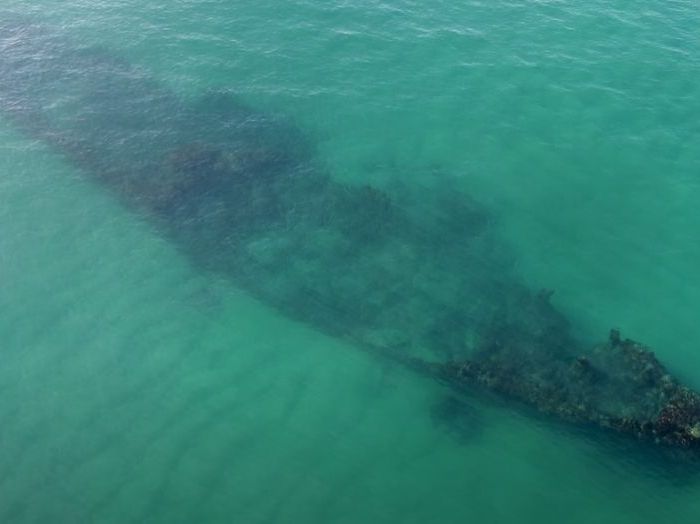 PL061 – Aerials of Anthia wreck – Plettenberg Bay